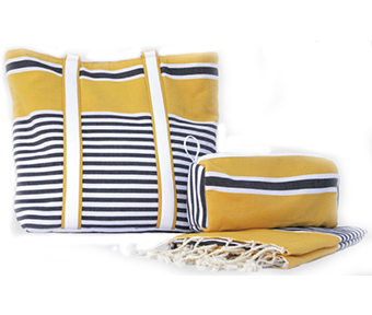 BEACH SAC & TROUSSE EN FOUTA